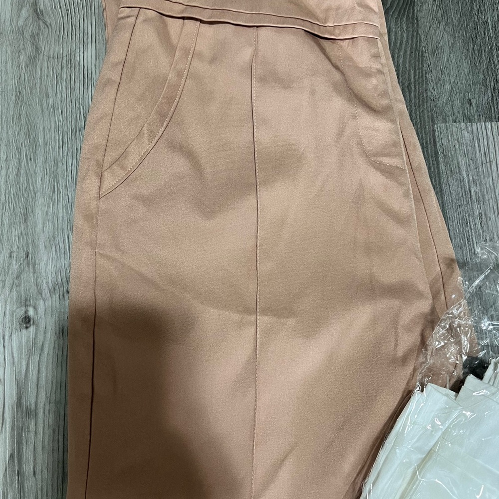 JLUXLABEL Elegant Pink, Green, and White Women's Pants - Picture 2 of 11